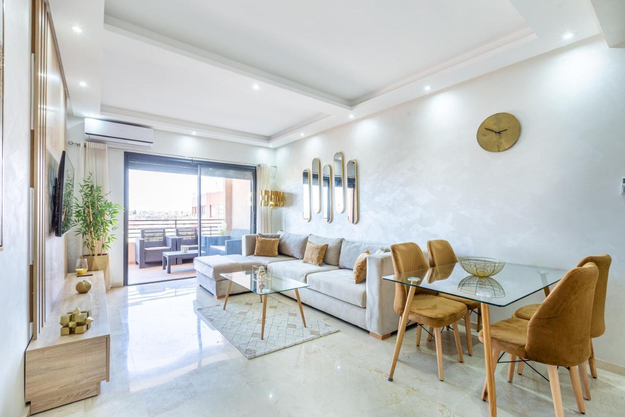 New! Superbe Appartement A Majorelle,Terrace,Iptv. Марракеш Экстерьер фото